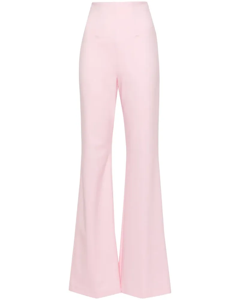 Max Mara Olea Schlaghose aus Wolle - Rosa Rosa