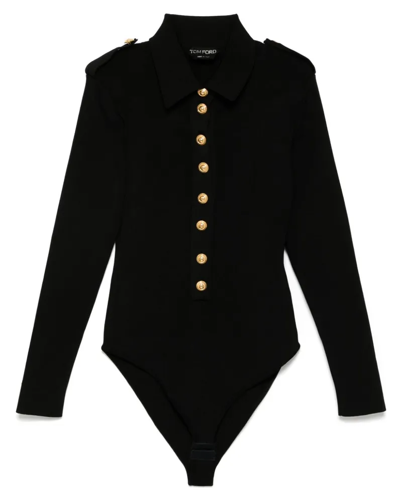 Tom Ford Gerippter Body - Schwarz Schwarz