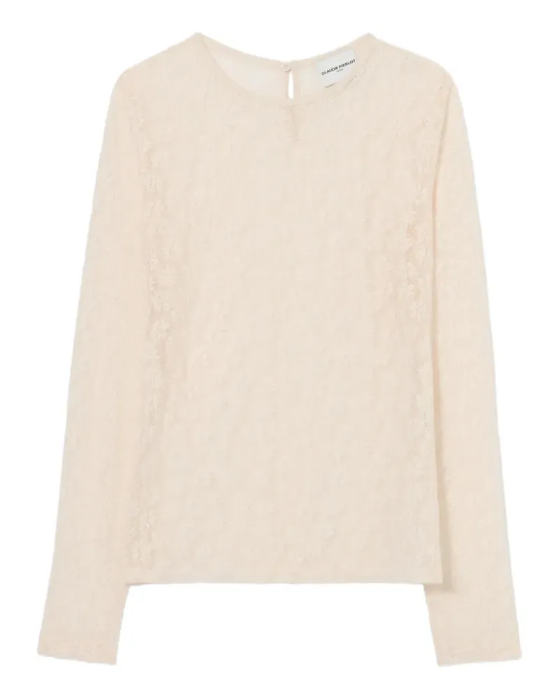 Claudie Pierlot Oberteil mit Spitze - Nude Nude