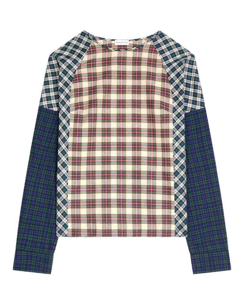 Dries van Noten Flanelloberteil mit Kontrastdetails - Nude Nude