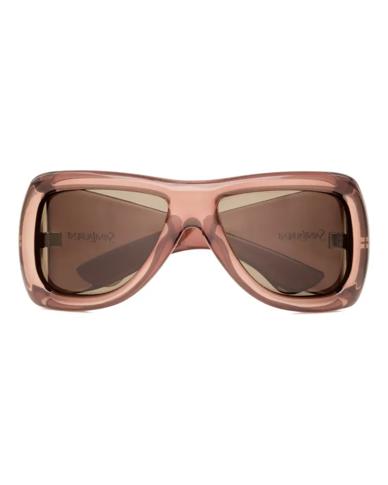 Saint Laurent SL 902 Howl Sonnenbrille mit Oversized-Gestell - Rot Rot