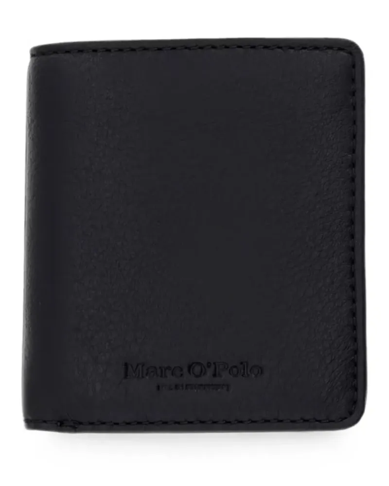 Marc O'Polo logo-debossed leather wallet - Schwarz Schwarz