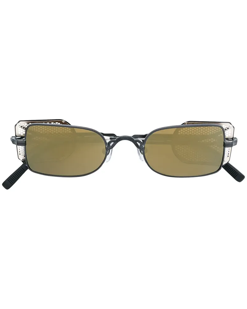 MATSUDA Eckige Sonnenbrille - Schwarz Schwarz