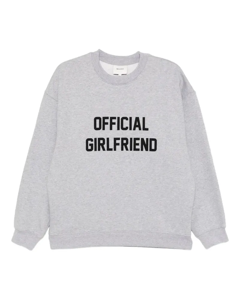 Reformation EMMA Sweatshirt - Grau Grau