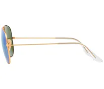 Pilotenbrille mit farbigen Gäsern - Metallic