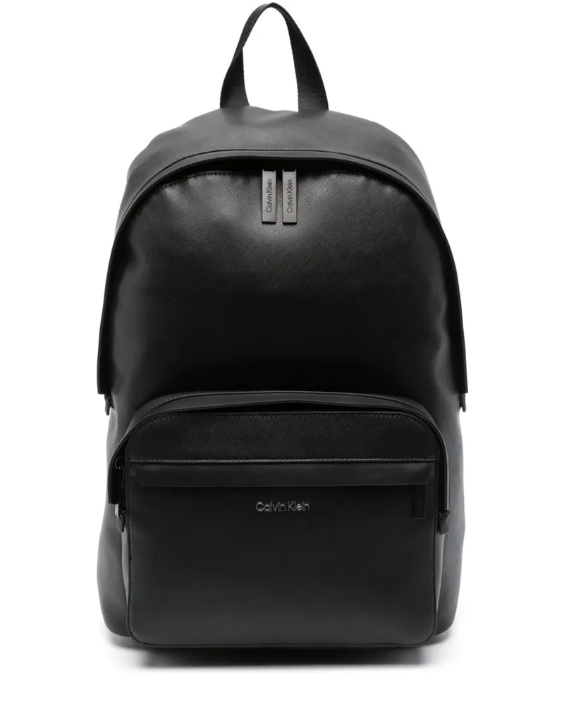 Calvin Klein Rucksack mit Logo-Prägung Schwarz