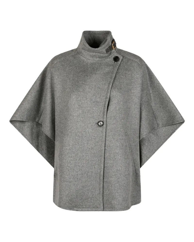 Max Mara Drapiertes Oversized-Cape aus Kaschmir - Grau Grau