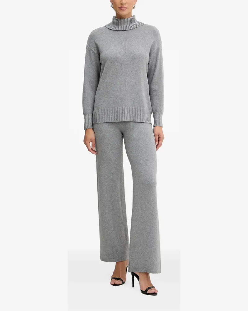 HAVEONE ribbed-knit trousers and sweater set - Grau Grau