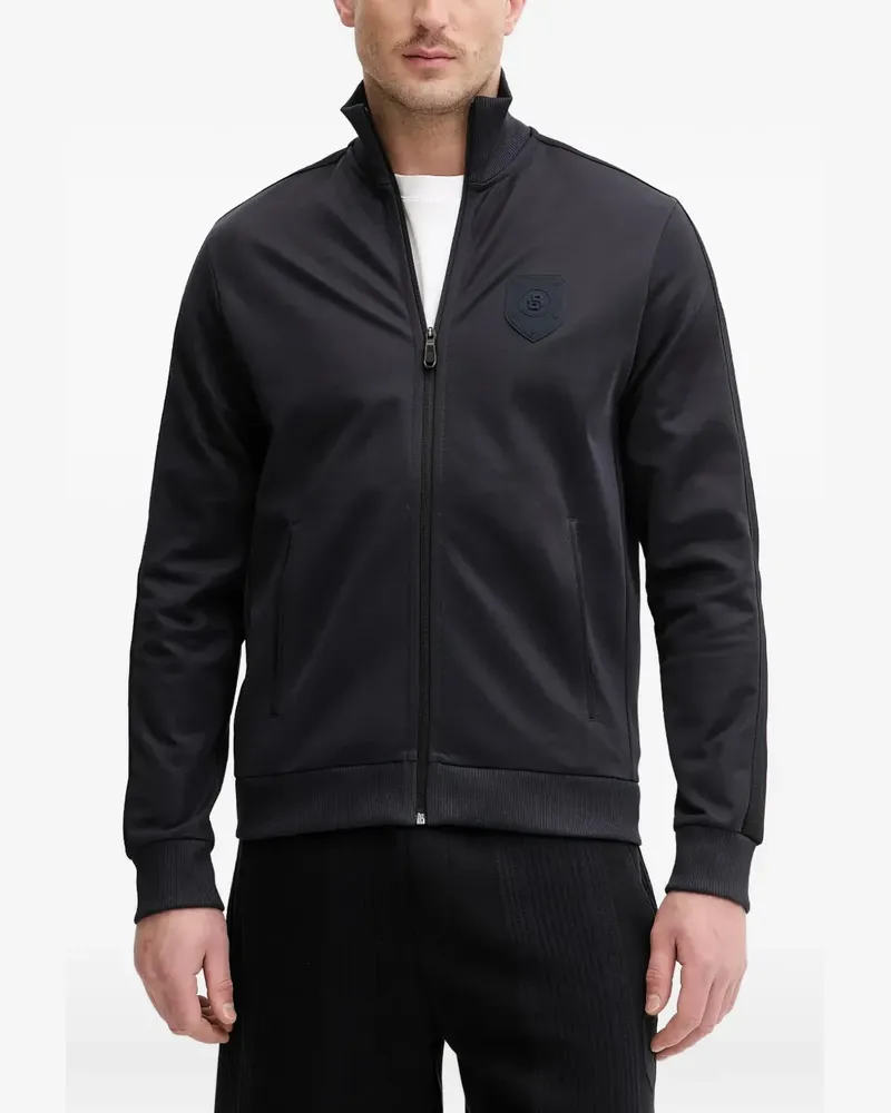 HUGO BOSS zip logo sweatshirt - Blau Blau