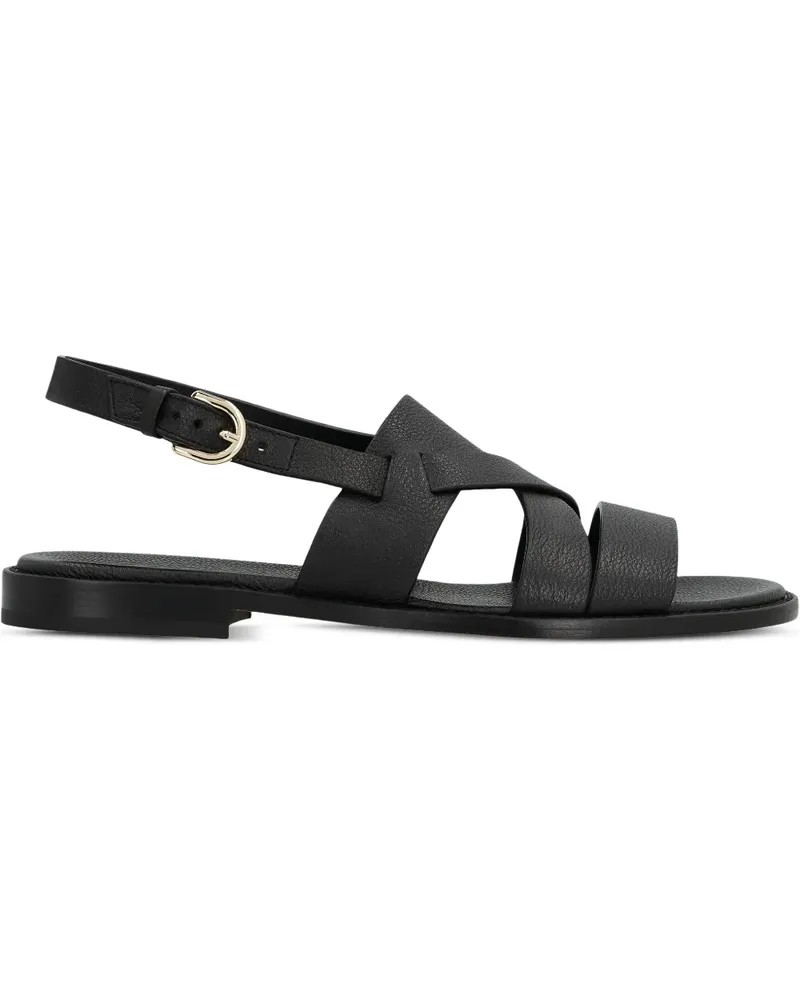 Doucal´s Flache Sandalen - Schwarz Schwarz