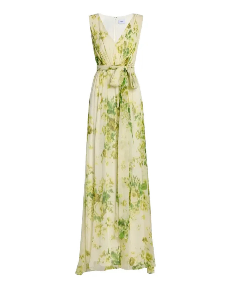 Erdem floral print V-neck maxi dress - Gelb Gelb