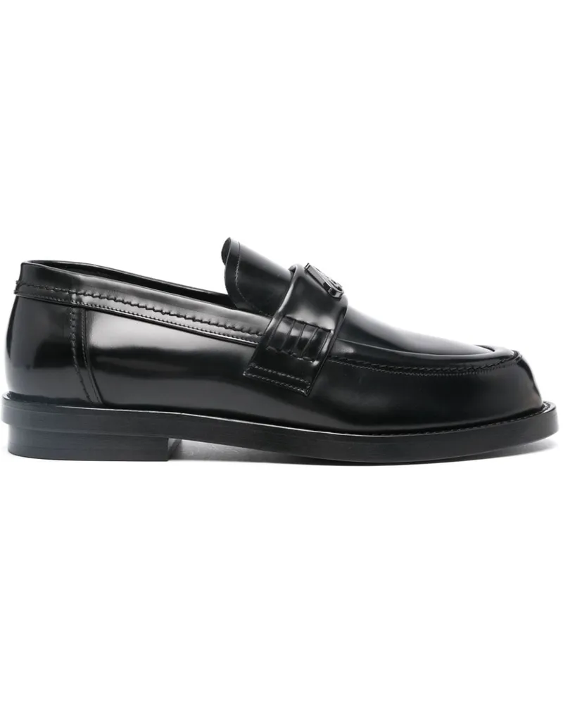 Alexander McQueen Loafer mit Logo-Schild - Schwarz Schwarz