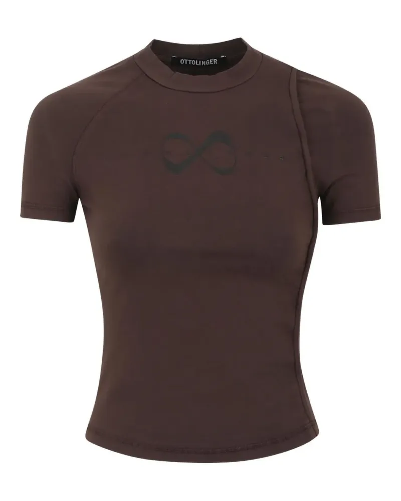 OTTOLINGER T-Shirt mit Rundhalsausschnitt - Braun Braun