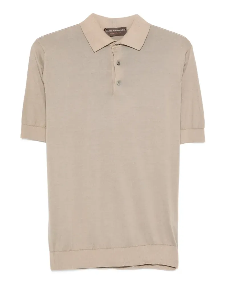 Filippo de Laurentiis short-sleeve polo shirt - Nude Nude