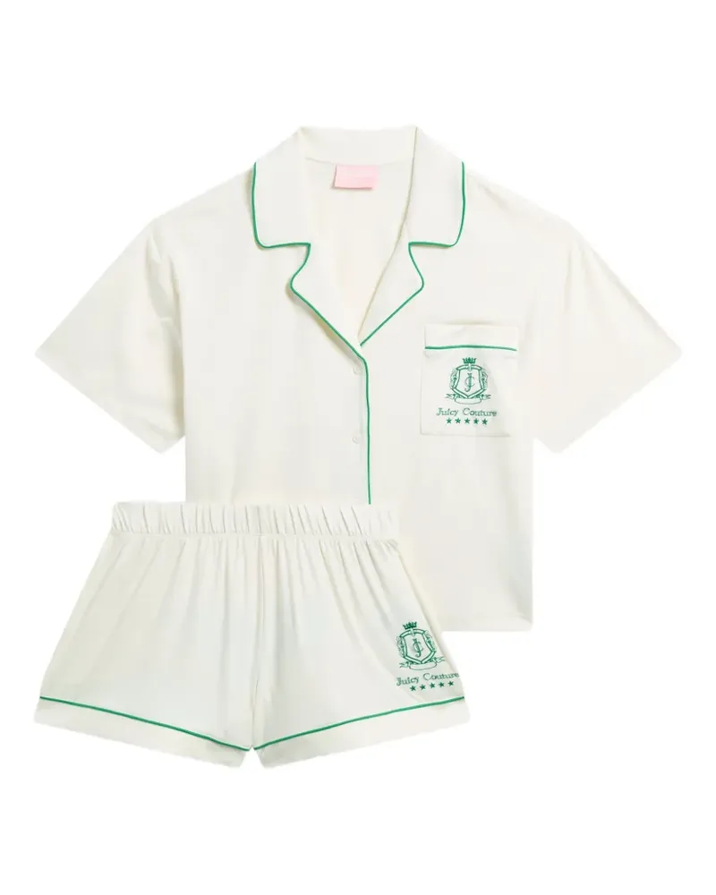 Juicy Couture Kurzärmeliger Pyjama - Weiß Weiß