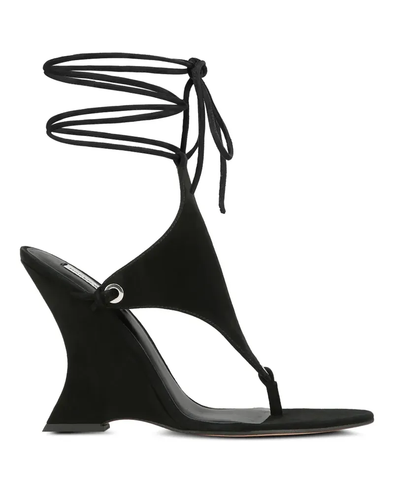Naked Wolfe Rampage Wedge-Pumps - Schwarz Schwarz