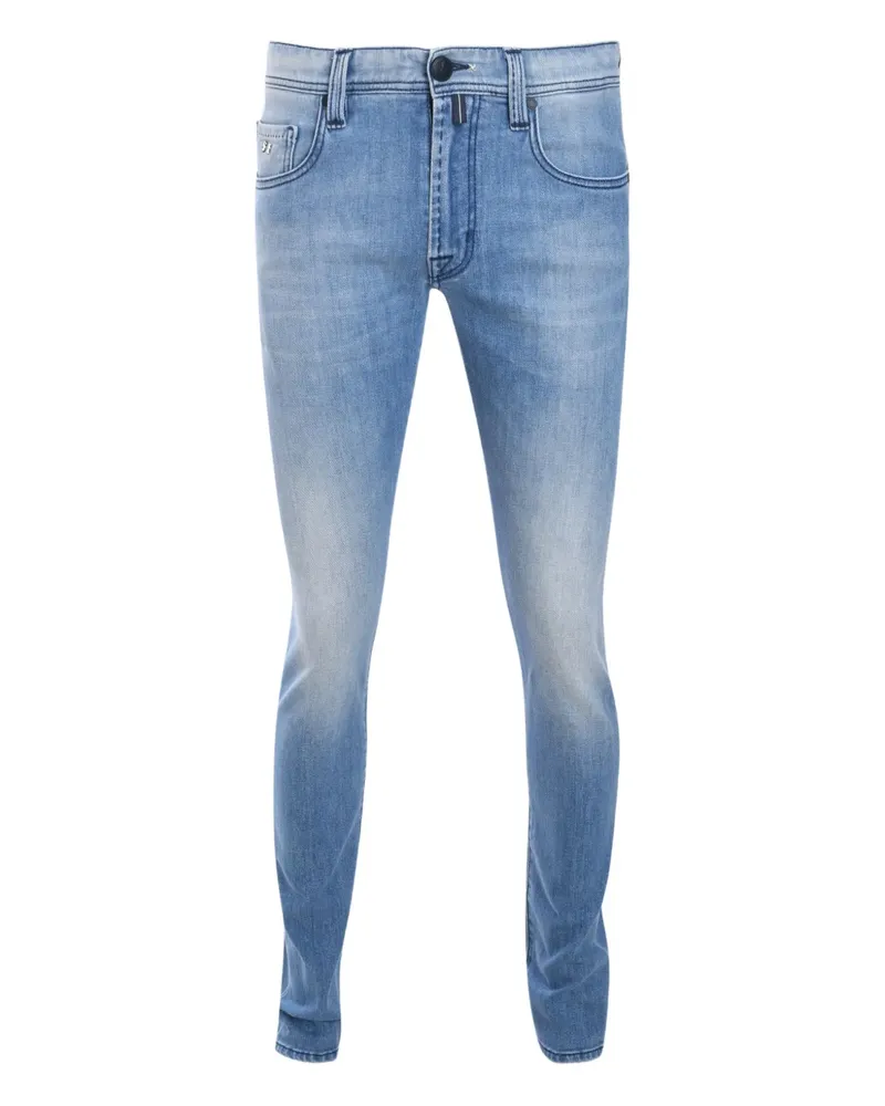 Tramarossa Skinny-Jeans mit Logo-Patch - Blau Blau