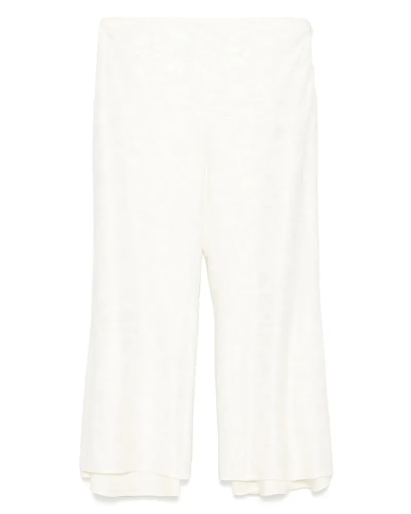 Jil Sander Hose aus Blumenjacquard - Nude Nude
