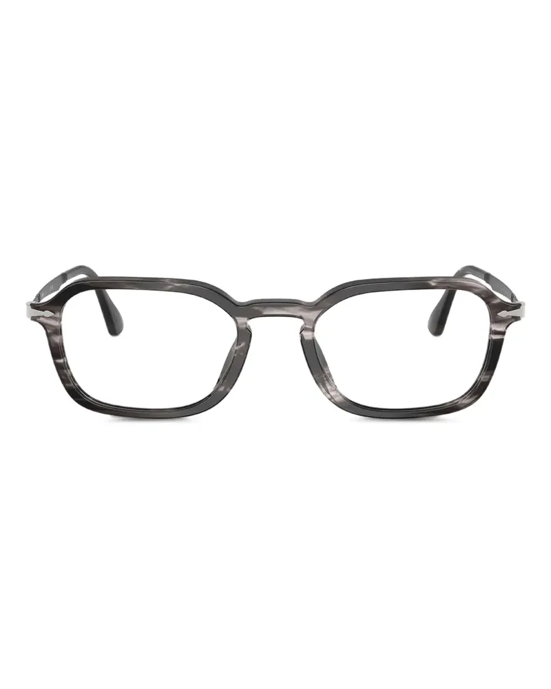 Persol Brille mit eckigem Gestell - Grau Grau