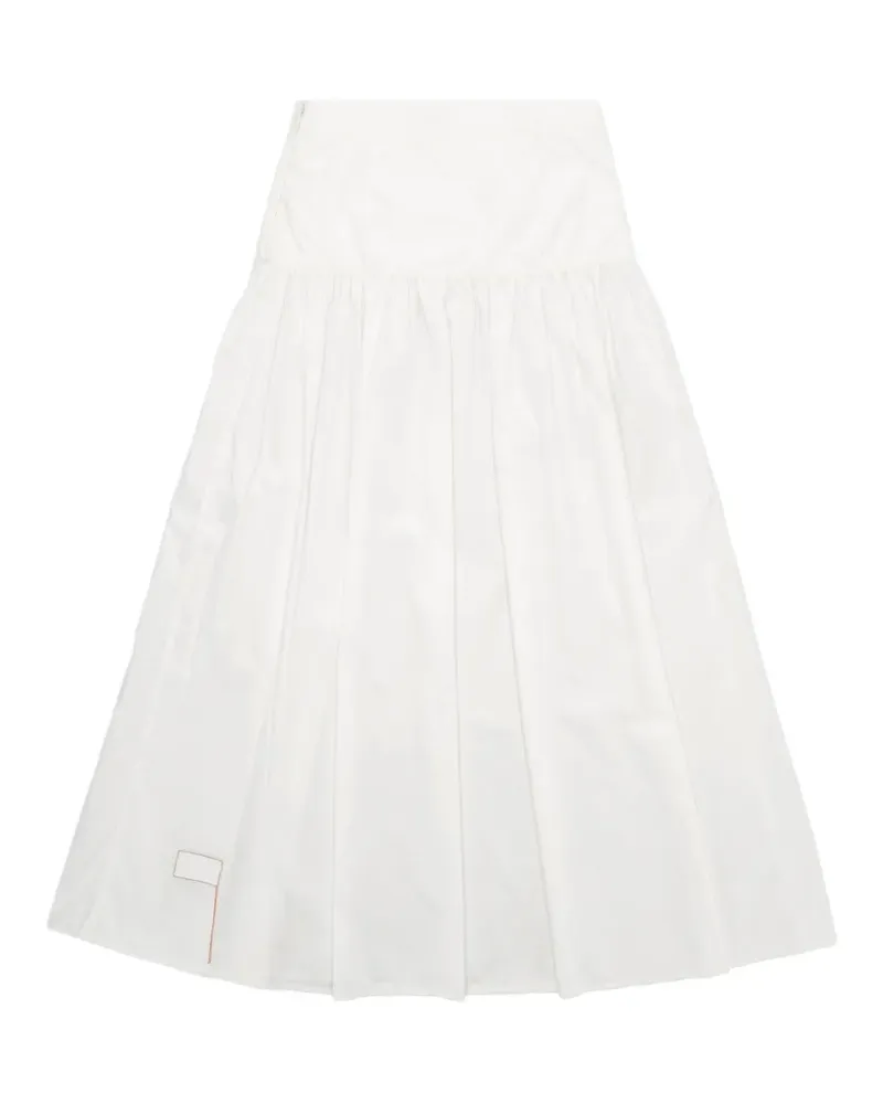 Fortela Naomi pleated poplin skirt - Weiß Weiß