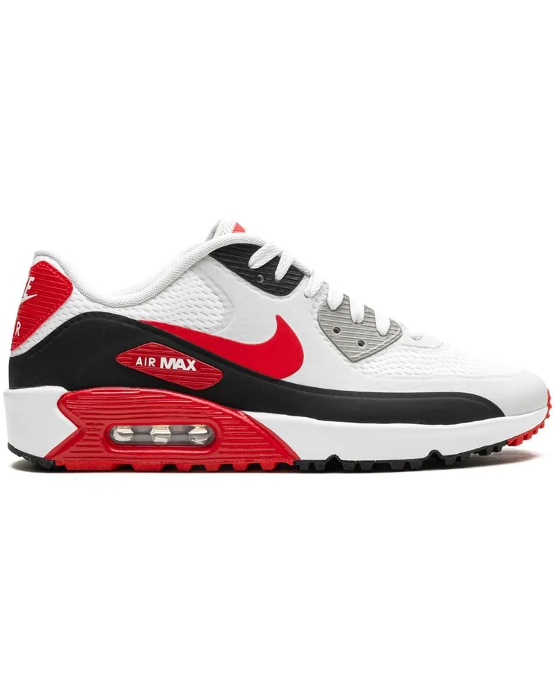 Nike Air Max 90 "University Red" Golfschuhe - Weiß Weiß