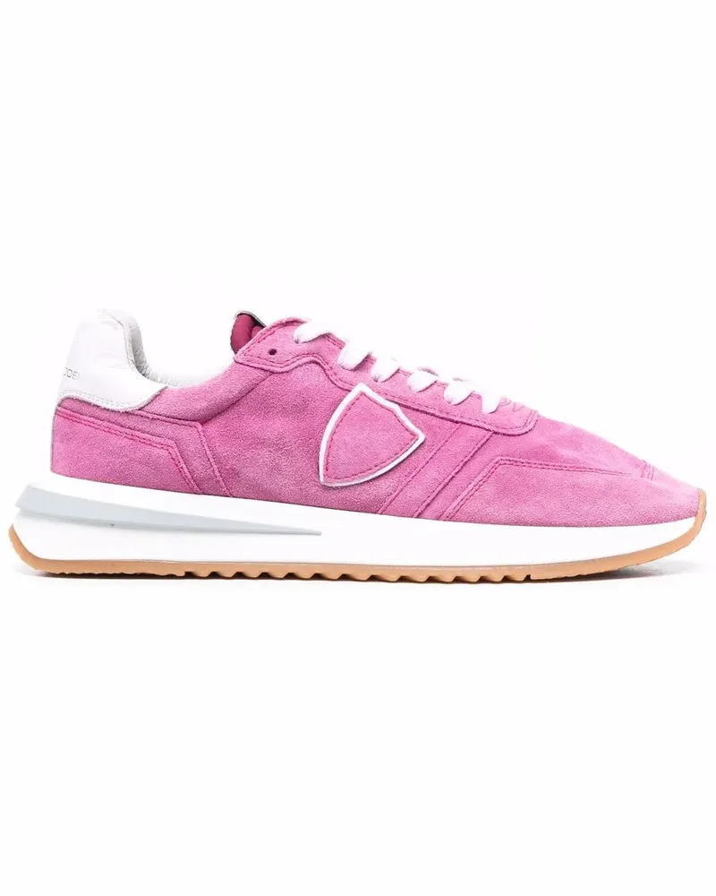 Philippe Model Tropez 2.1 Daim Lave Sneakers - Rosa Rosa
