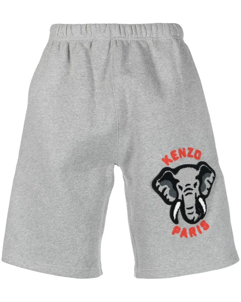 Kenzo Shorts im College-Look - Grau Grau