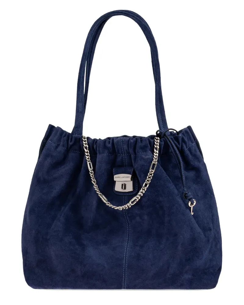 Marc Jacobs chain-detail suede tote bag - Blau Blau