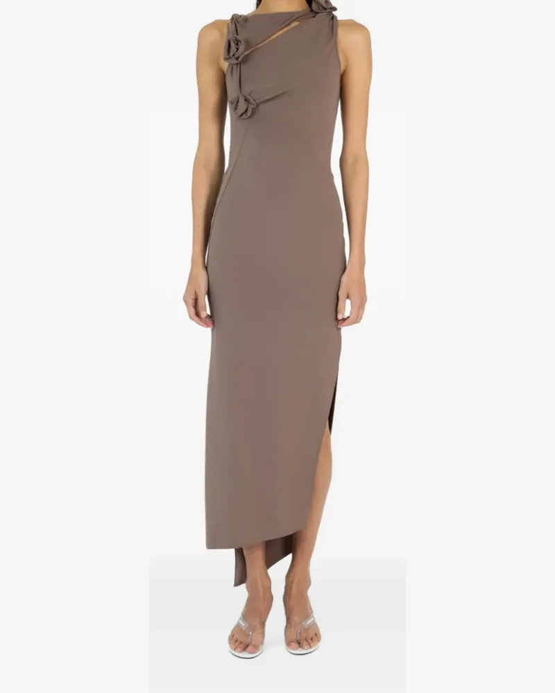 COPERNI Abendkleid mit Blumenprint - Braun Braun