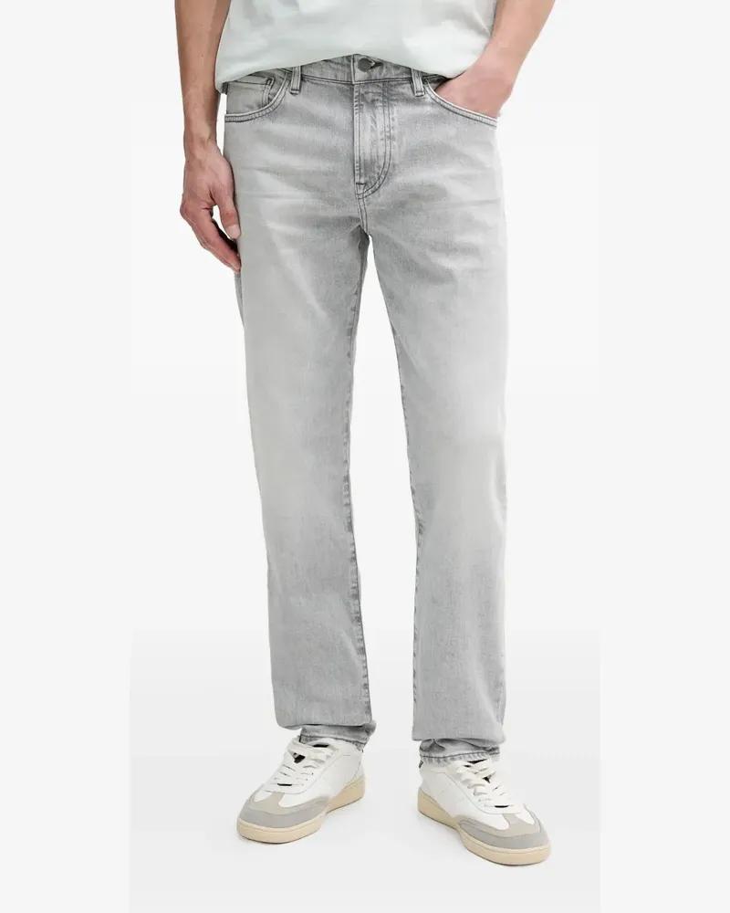 HUGO BOSS Jeans mit Logo-Patch - Grau Grau