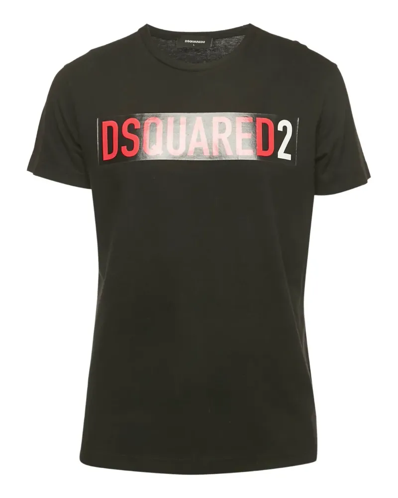 Dsquared2 T-Shirt mit Logo-Print - Schwarz Schwarz