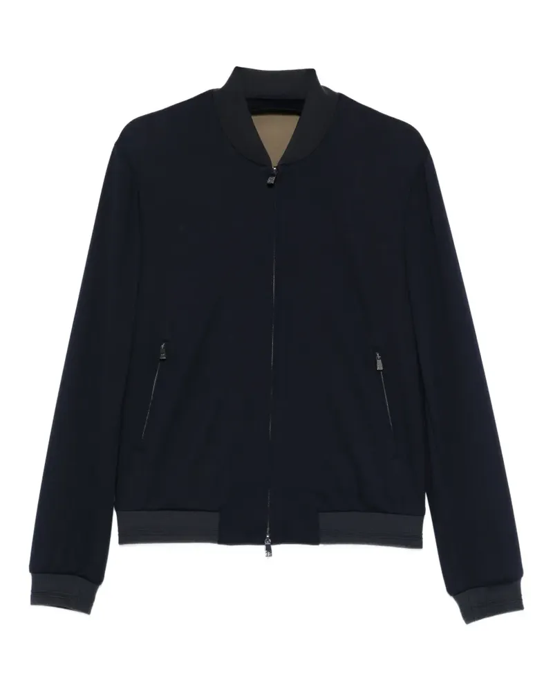 Corneliani zip-up bomber jacket - Blau Blau
