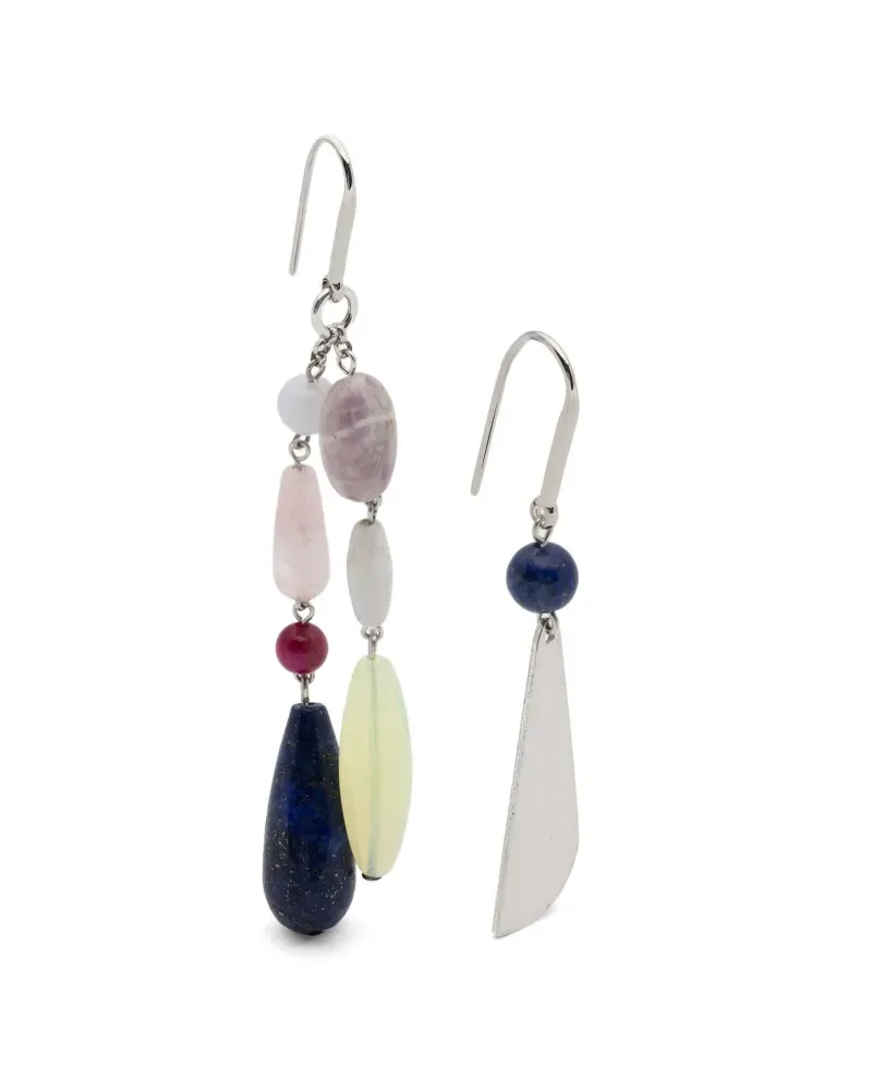 Isabel Marant Mahi beaded drop earrings - Silber Silber