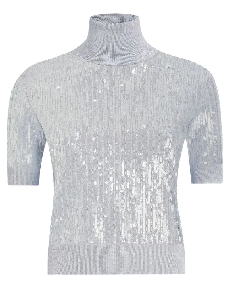 Dolce & Gabbana Oberteil mit Pailletten - Grau Grau