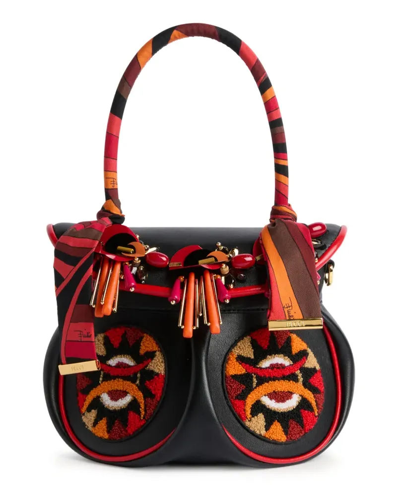 Emilio Pucci La Pupa Handtasche mit Stickerei - Schwarz Schwarz
