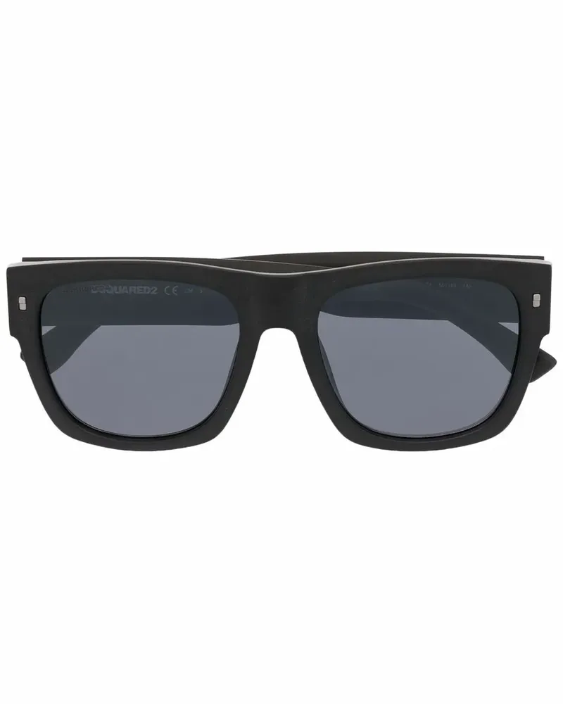 Dsquared2 Sonnenbrille mit eckigem Gestell - Schwarz Schwarz