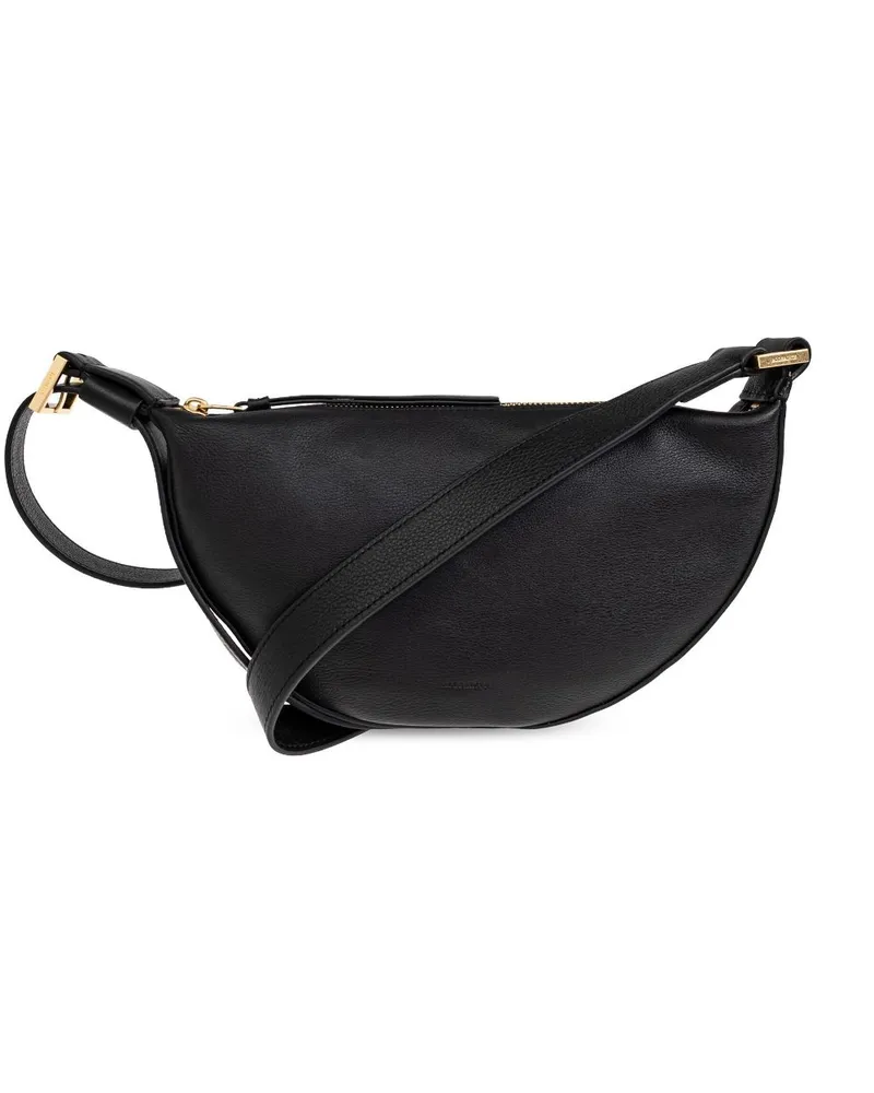 AllSaints Halbrunde Schultertasche - Schwarz Schwarz
