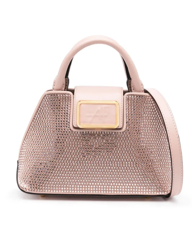 Alberta Ferretti Handtasche mit Strass Rosa