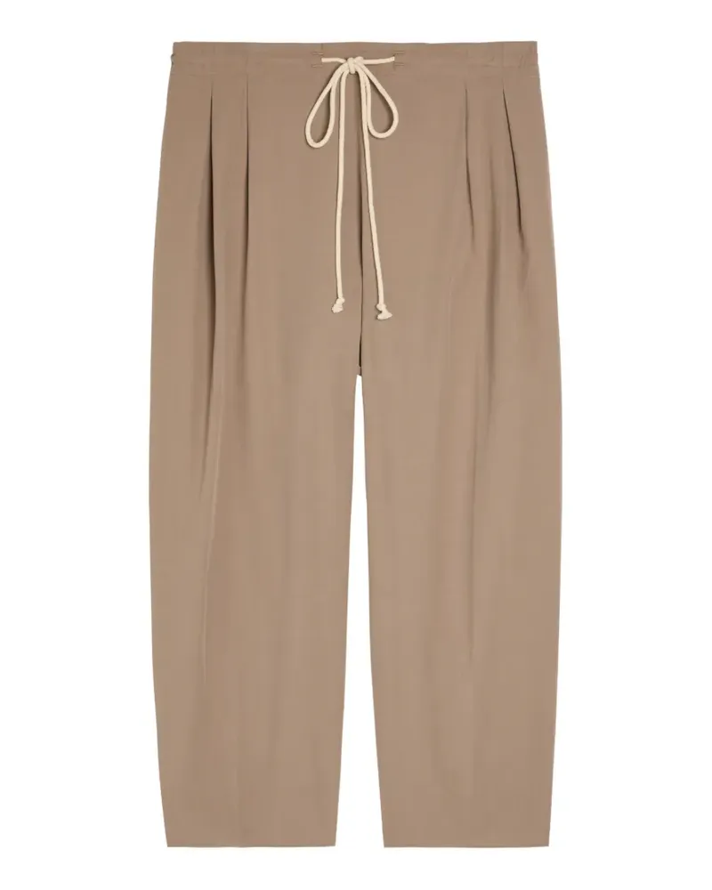 Maria Mcmanus pleated drawstring trousers - Nude Nude