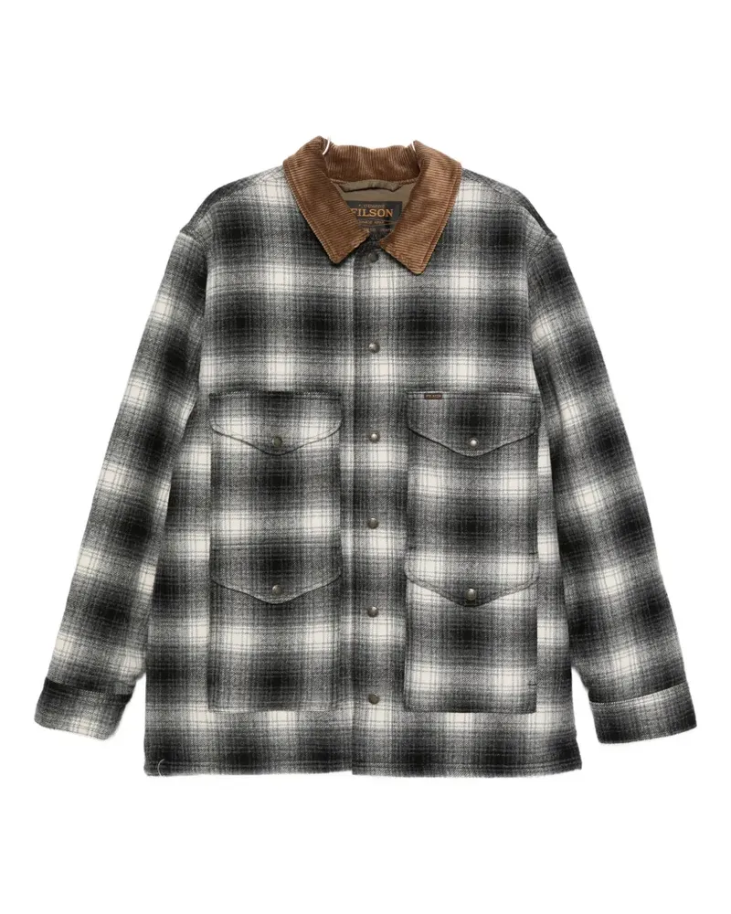 Filson long-sleeve checked overshirt - Schwarz Schwarz