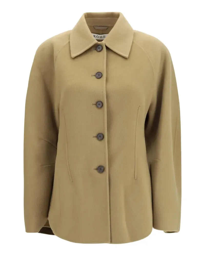 Róhe double-faced sculptural jacket - Nude Nude