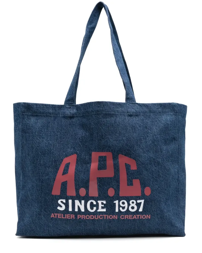 A.P.C. Diane Carpenter Tote Bag - Blau Blau