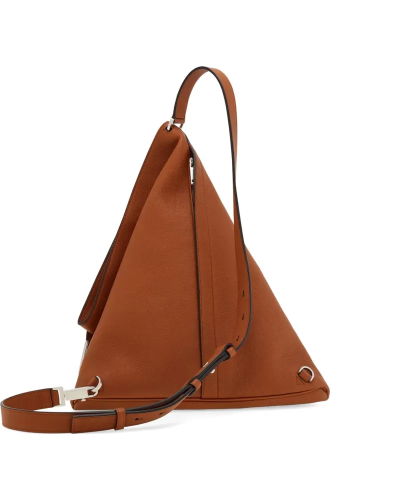 Ferragamo Hug buckle slingbag (M) - Nude Nude