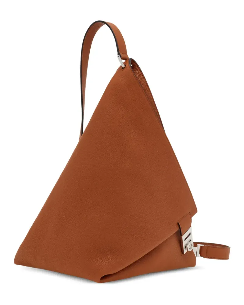 Ferragamo Hug Slingbag mit Schnalle (M) - Nude Nude