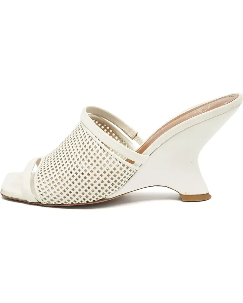 Malone Souliers Mules mit Absatz 80mm - Weiß Weiß