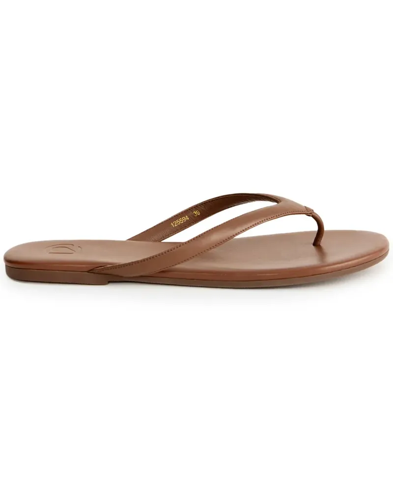 12 STOREEZ Klassische Flip-Flops - Braun Braun