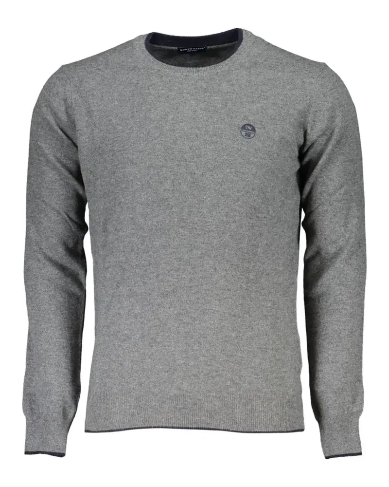 North Sails crew-neck logo-patch sweater - Grau Grau
