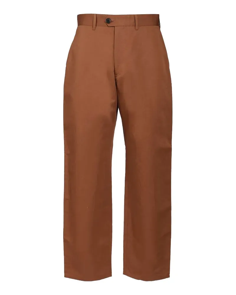 Paul Smith slub-texture trousers - Braun Braun