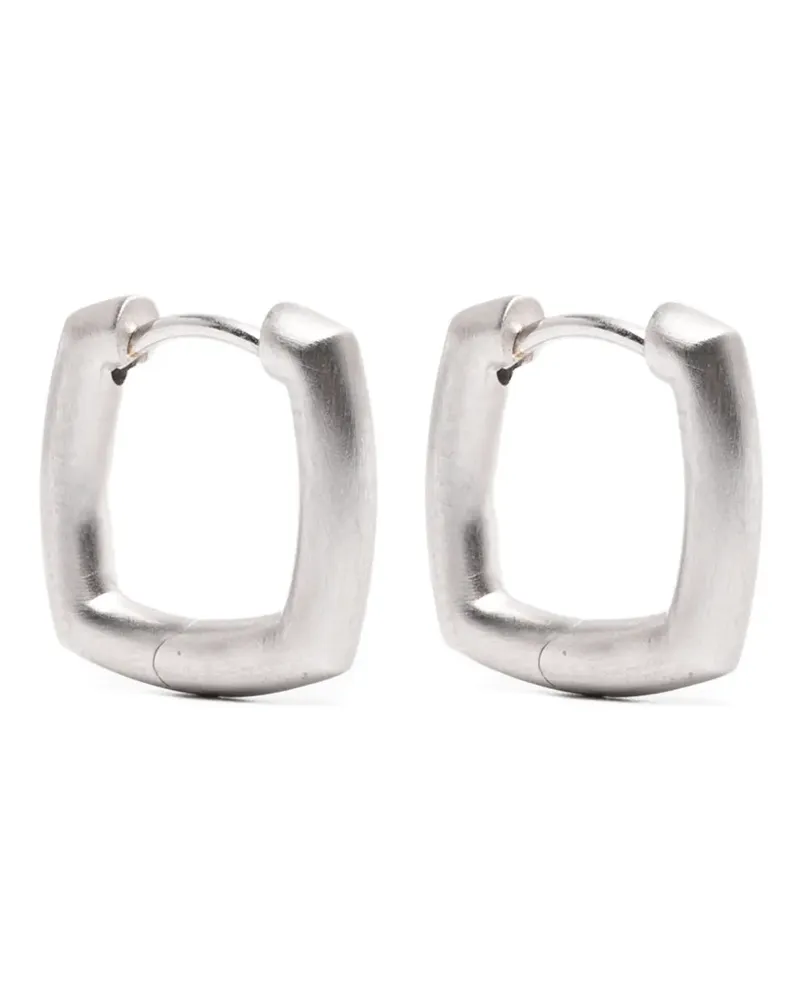 Tom Wood small Frame satin-finish earrings - Silber Silber