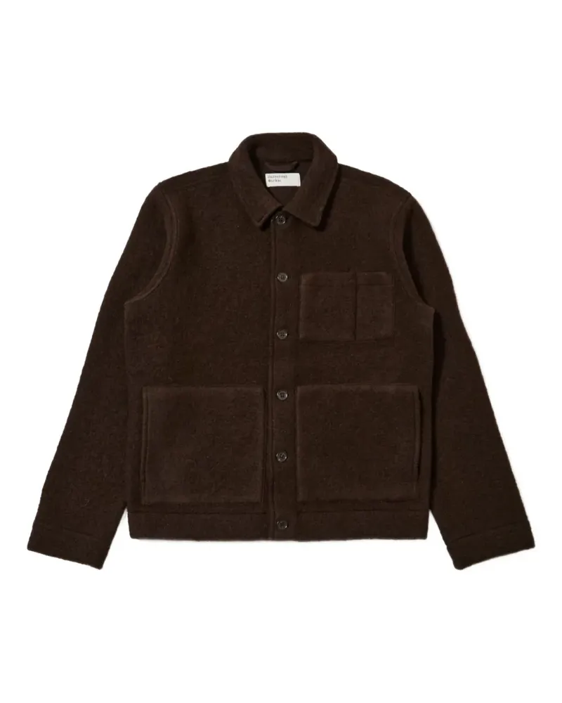 Universal Works Uniform Hemdjacke mit Knöpfen - Braun Braun